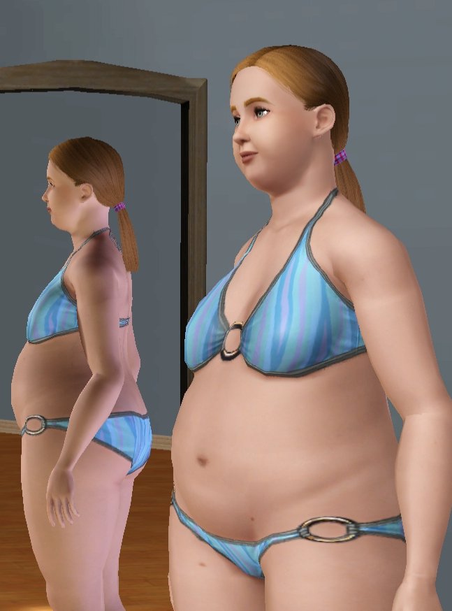 sims 3 bigger belly