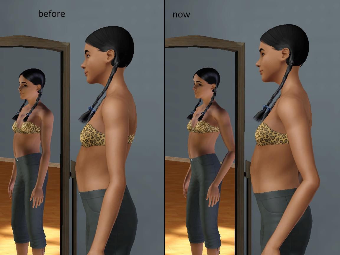 sims 3 bigger belly